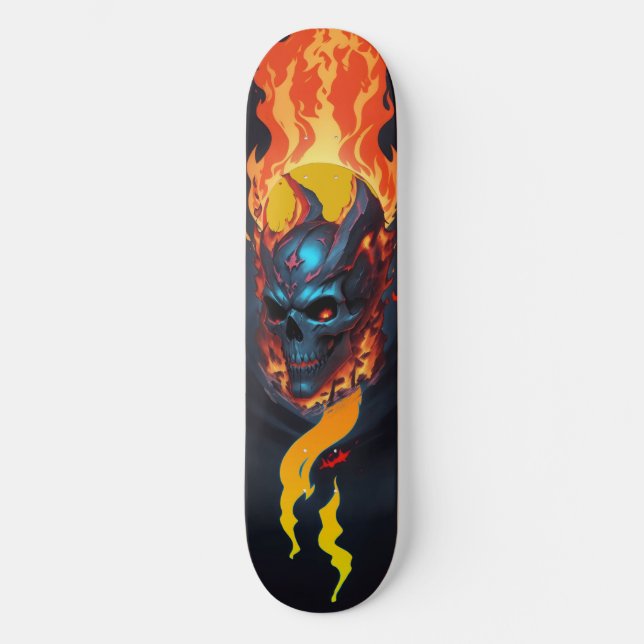 Dark skull dead fire 2 skateboard (Front)