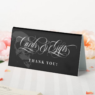 Dark Skull Elegant Goth Wedding Cards & Gifts