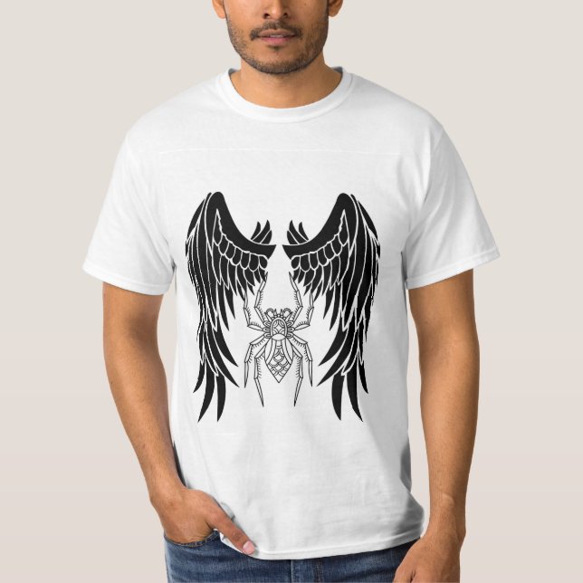 Dark Skull Moth – Gothic Fantasy Creature Art T-Shirt (Front)