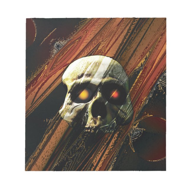 Dark Skull Notepad (Front)