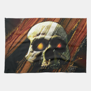 Dark Skull Tea Towel