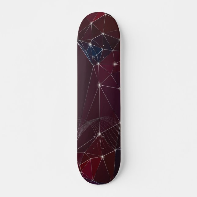 Dark Sky Geometric Abstract Skateboard (Front)