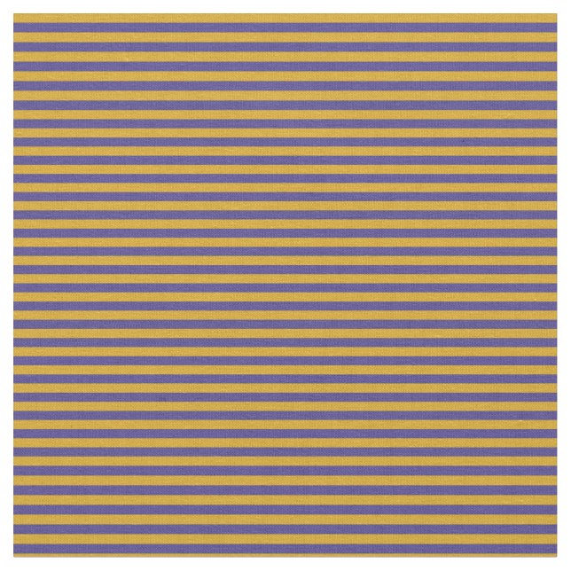 Dark Slate Blue and Goldenrod Coloured Pattern Fabric (Close Up)