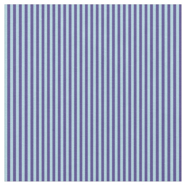Dark Slate Blue and Light Blue Coloured Lines Fabric (Close Up)