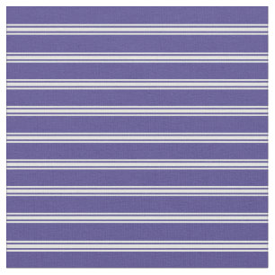 Dark Slate Blue and Light Cyan Coloured Lines Fabric