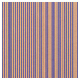 Dark Slate Blue & Brown Coloured Striped Pattern Fabric