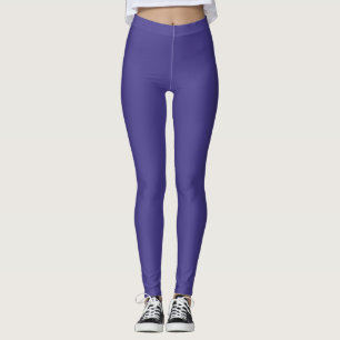 Dark Slate Blue Colour Solid Plain Leggings