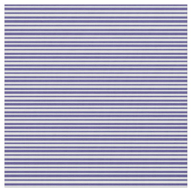 Dark Slate Blue & Light Cyan Stripes Pattern Fabric (Close Up)