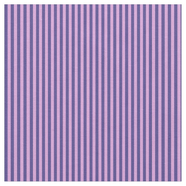Dark Slate Blue & Plum Stripes Fabric (Close Up)