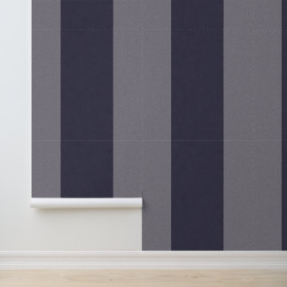 Dark Slate Blue Vertical Stripe Textured Wallpaper