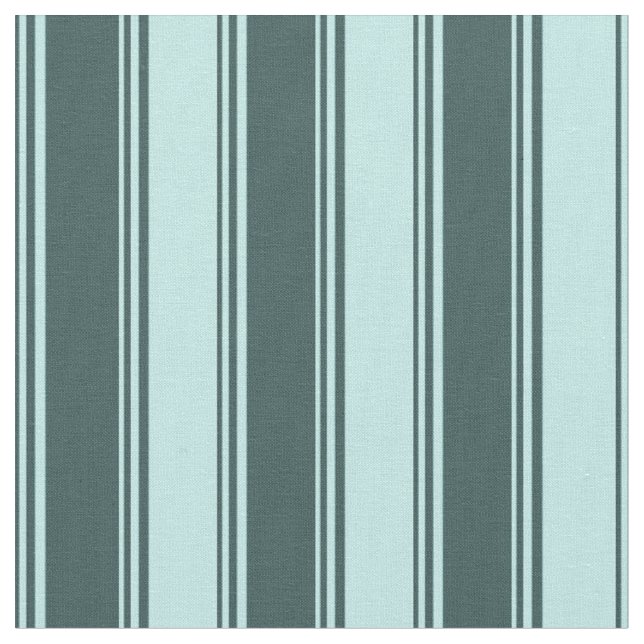 Dark Slate Grey and Turquoise Coloured Pattern Fabric (Close Up)