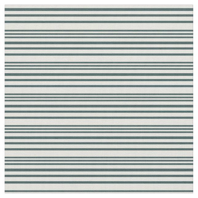 Dark Slate Grey & Beige Pattern Fabric (Close Up)