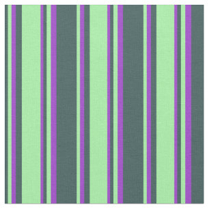 Dark Slate Grey, Green, and Dark Orchid Coloured Fabric