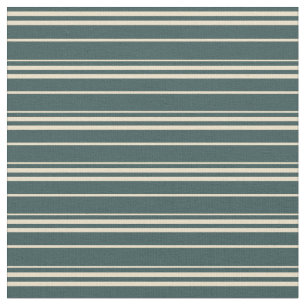 Dark Slate Grey & Tan Lined/Striped Pattern Fabric