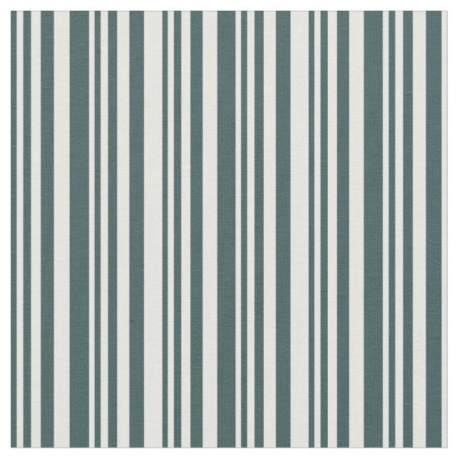 Dark Slate Grey & White Coloured Pattern Fabric (Close Up)