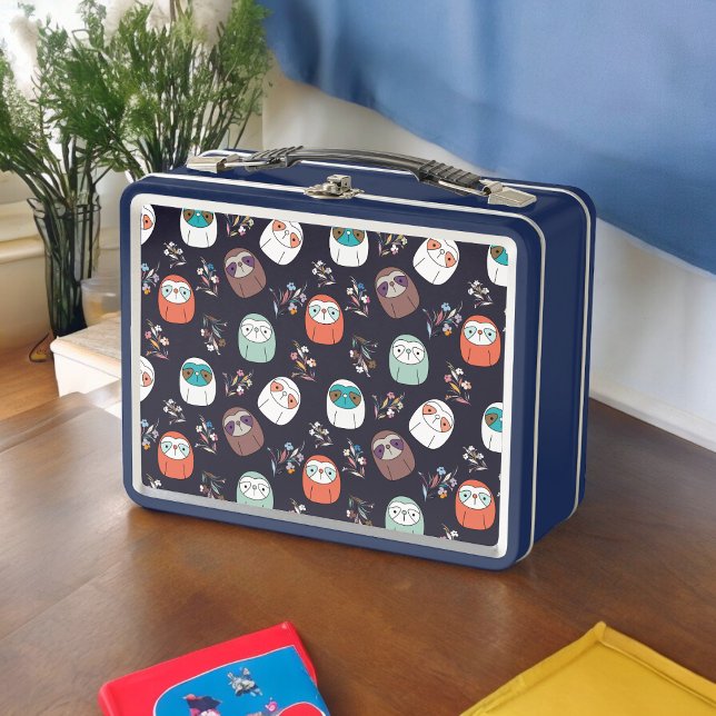 Dark Sloth  Metal Lunch Box (Lunchbox )