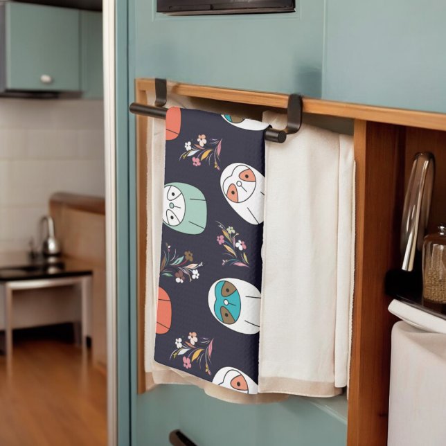 Dark Sloth  Tea Towel (Kitchen Towel)