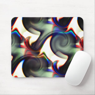 Dark smoke or spirally hollowed out with coloured mouse pad