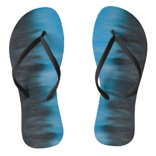 Dark Smudge Tie Dye print Thongs