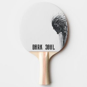 Dark Soul Dark Being Sketch Ping Pong Paddle