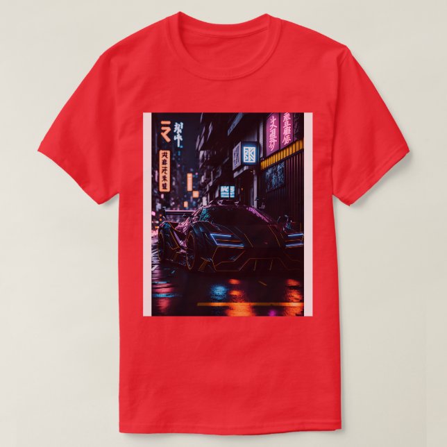 Dark Sports  in Japanese Neon City 2 T-Shirt (Design Front)