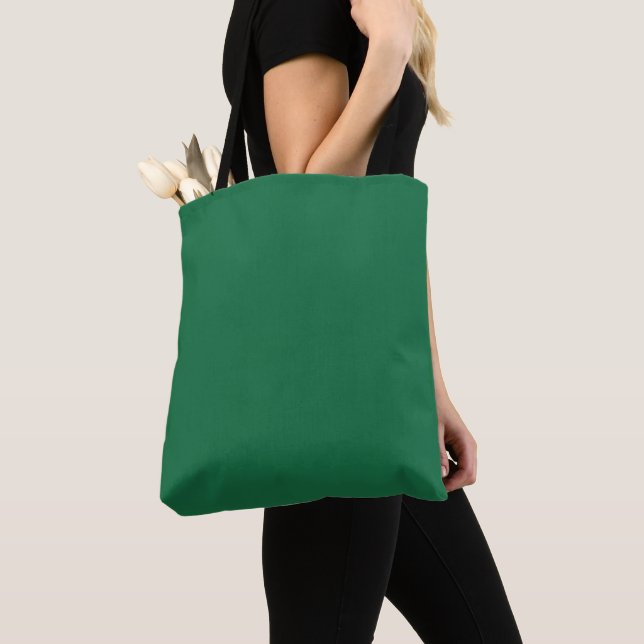 Dark Spring Green Medium Tote –Full Print Coverage Bag (Close Up)