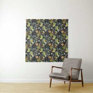 Dark Spring Pattern Tapestry
