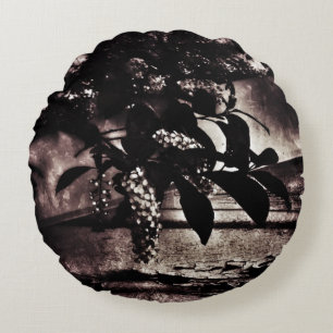 Dark Spring Round Cushion