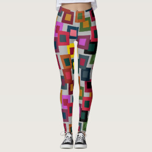 Dark Squares on Light Leggings