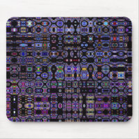 Dark Stained Glass Abstract Mousepad