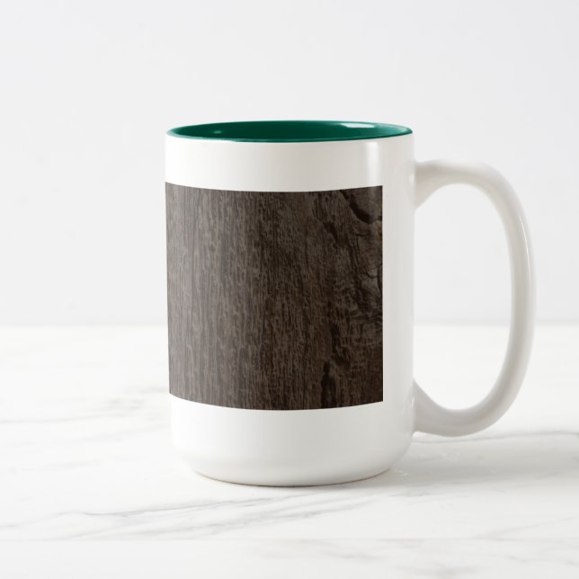 Dark Stained Wood Mug (Right)