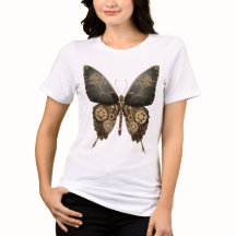 Dark steampunk butterfly with vintage gears
