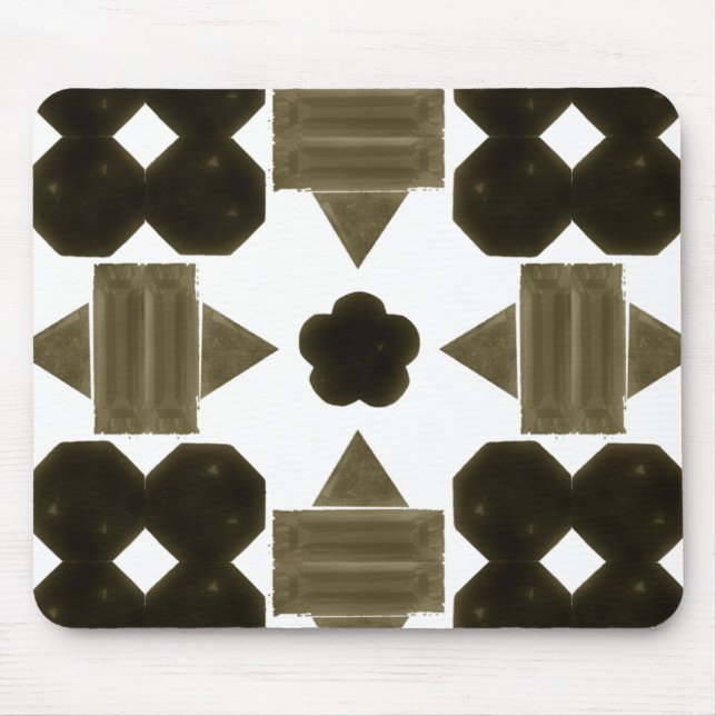 Dark stones Fancy shapes Mouse Pad (Front)