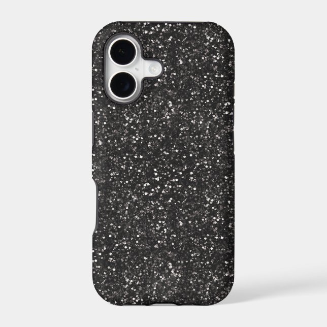 Dark Stylish Silver Grey Glitter (Back)