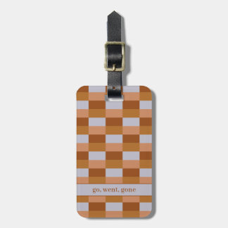 Dark Sunrise in Shades of Brown and Grey Luggage Tag