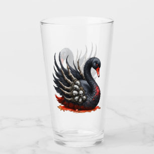 Dark Swan of Bones – Gothic Elegance Glass