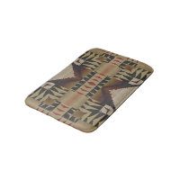Dark Tan Taupe Brown Red Black Tribal Art