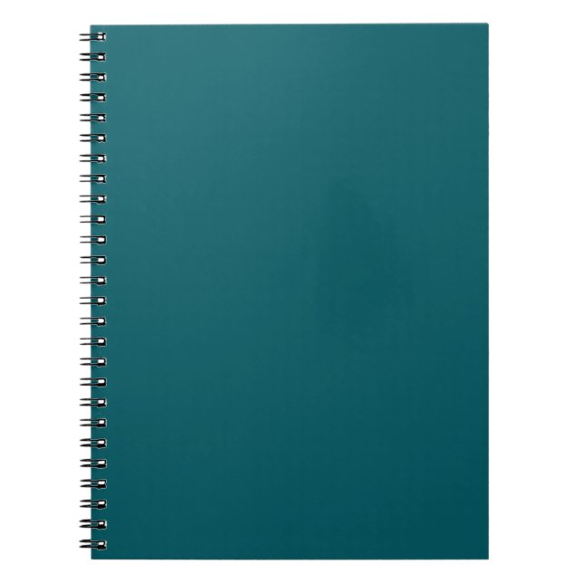 Dark Teal Green Notebook (Front)