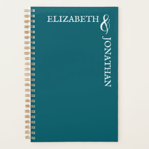 Dark Teal Modern Typography Wedding Planner