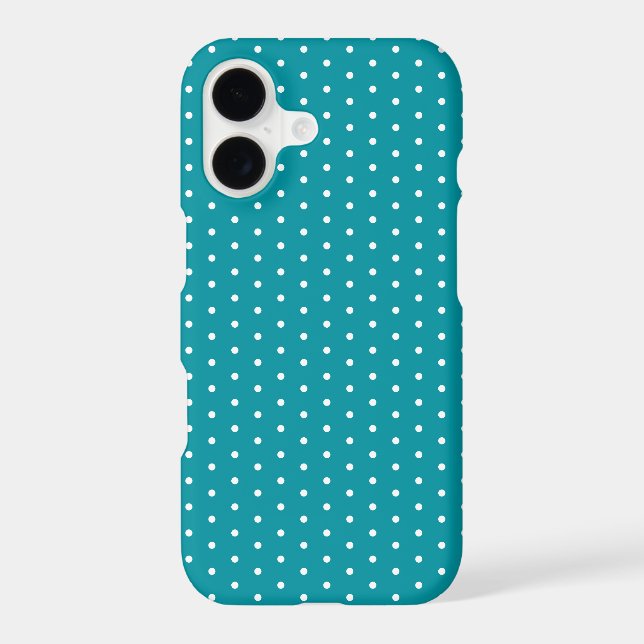 Dark Teal Polka Dot iPhone 7 (Back)