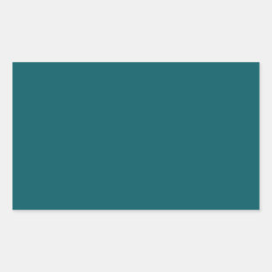 Dark Teal Rectangle Sticker