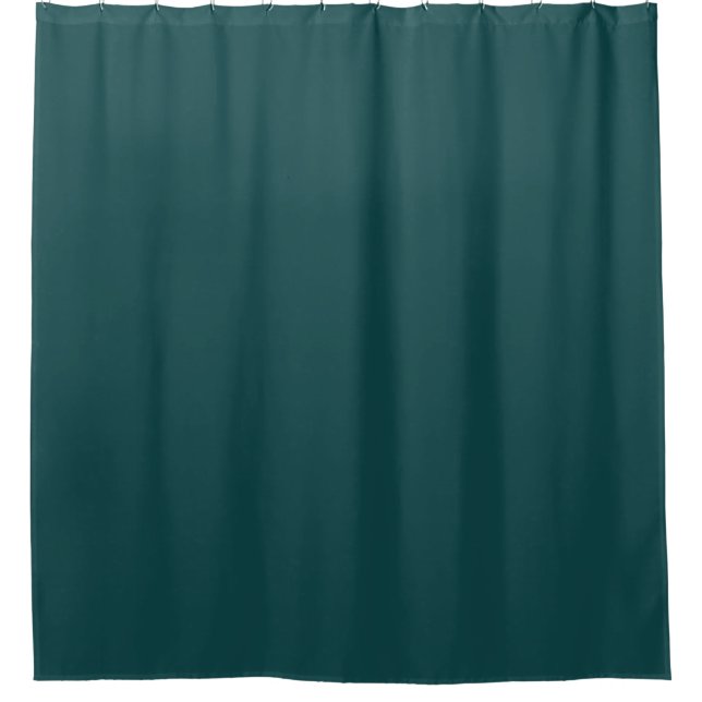 Dark Teal Shower Curtain (Front)