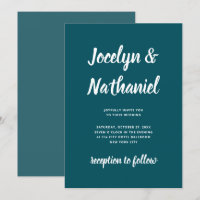 Dark Teal | Simple and Modern Script