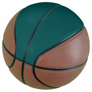 Dark Teal Solid Colour Basketball