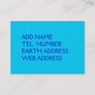 Dark Teal solid colour business card