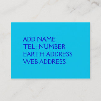 Dark Teal solid colour business card