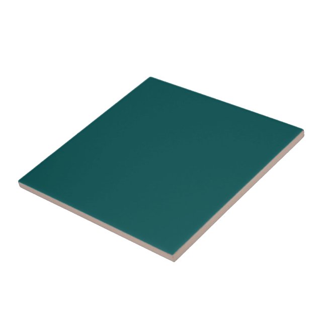  Dark Teal  (solid colour)  Ceramic Tile (Side)
