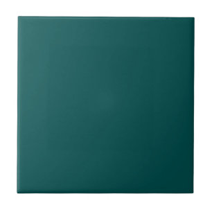 Dark Teal Solid Colour Ceramic Tile