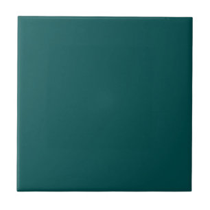 Dark Teal Solid Colour Ceramic Tile