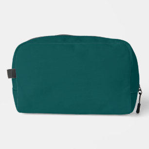 Dark Teal Solid Colour Dopp Kit